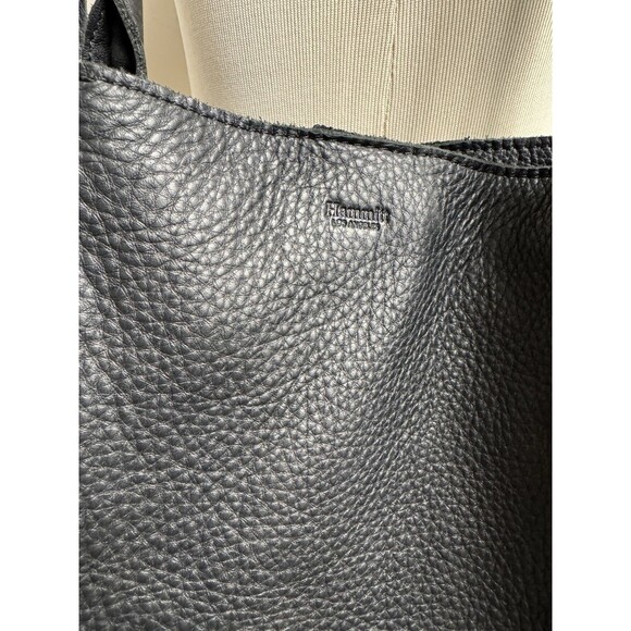 HAMMITT Black Oliver Tote Pebbled Leather Shoulder Bag Soft Excellent Condition - Picture 2 of 16